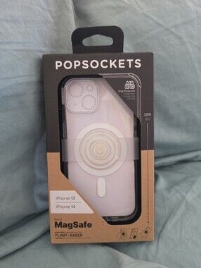PopSocket Clear MagSafe Phone Case with Integrated PopGrip for iPhone 13 or 14